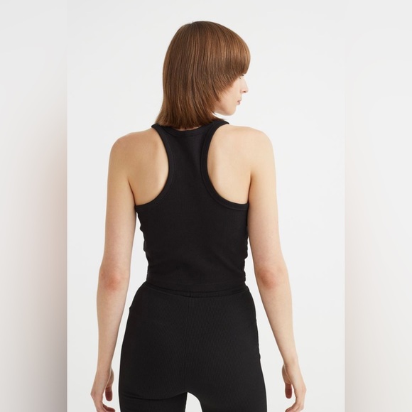 H&M Black Ribbed Tank Top - Picture 2 of 7